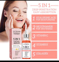 5in1 Facial Serum-Hyaluronic Acid Vitamins C Brightens &Moisturizing